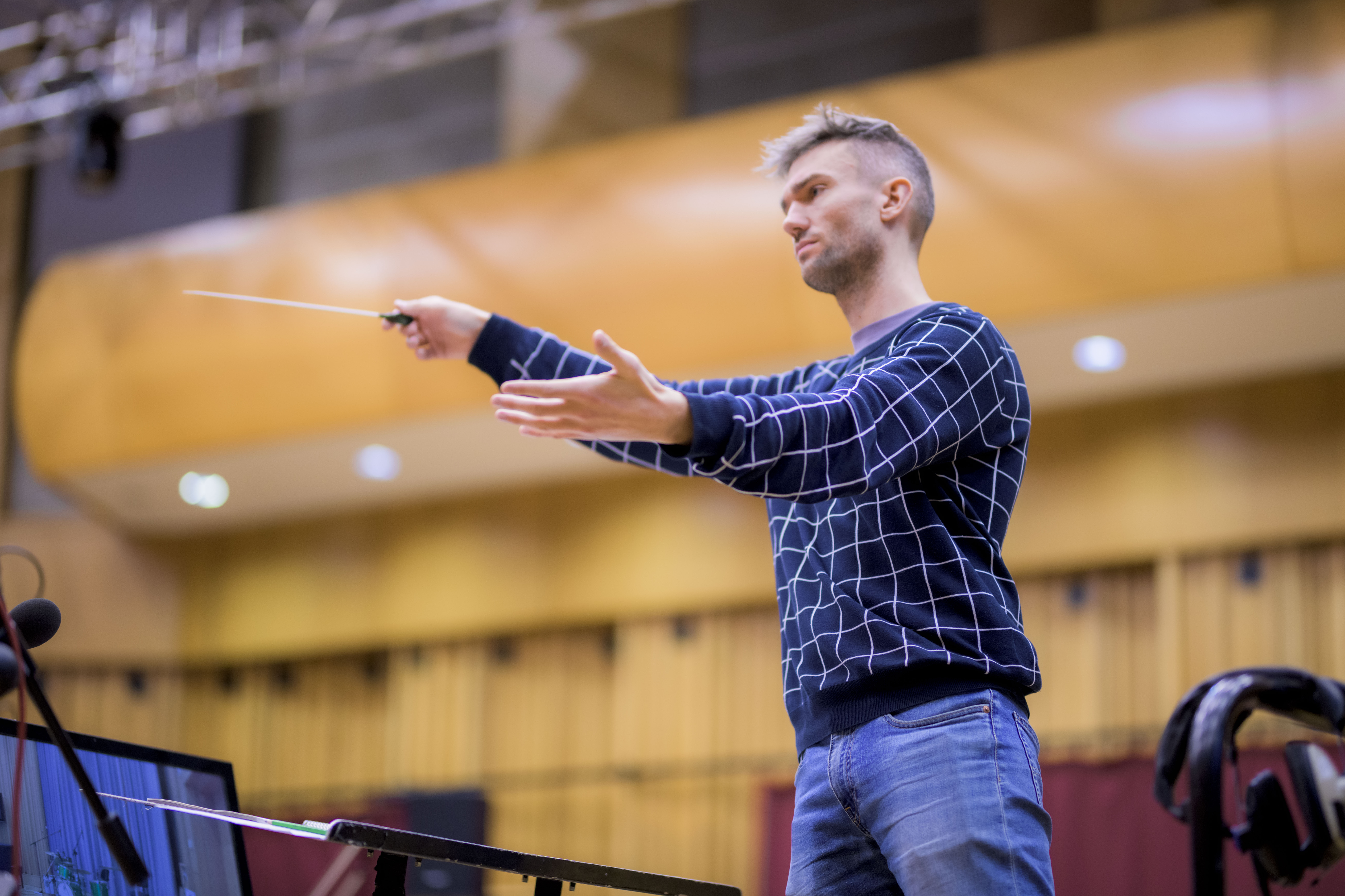 Orchestra recording at Hoddinott Hall - Photographer Paul Blakemore